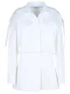 Off-white Off White 'savana' White Cotton Dress In White