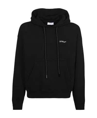 OFF-WHITE OFF-WHITE SCRATCH ARROW PRINTED DRAWSTRING HOODIE