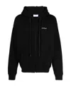 Off-white Caravaggio Arrow Over Hoodie In Black
