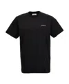 Off-white Graphic Print Short Sleeve Crew Neck T-shirt In Black
