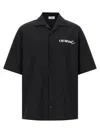 Off-white Graphic Back Design Short Sleeve Shirt In Black