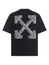 Off-white Scribble Arr Skate S/s Tee Black - White In Black