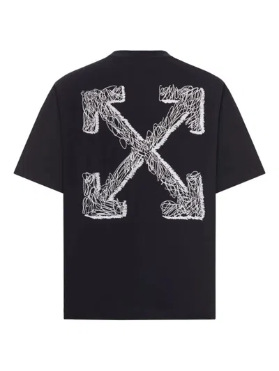 Off-white Scribble Arr Skate S/s Tee Black - White
