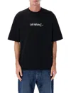 Off-white Graphic Print Short Sleeve Skate T-shirt In Black