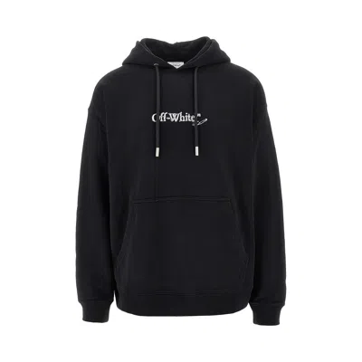 Off-white 'scribble Arrow' Skate Fit Hoodie In Black