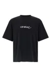 Off-white Graphic Print Short Sleeve Skate T-shirt In Black