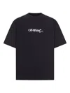 Off-white Graphic Print Short Sleeve Skate T-shirt In Black