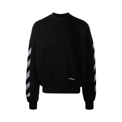 Pre-owned Off-white Scribble Diag Boxy Crewneck 'black/white' | Men's Size M