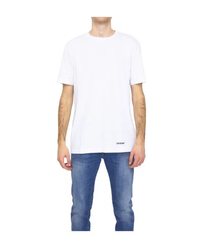 Off-white Scribble Diag Logo-print T-shirt In White