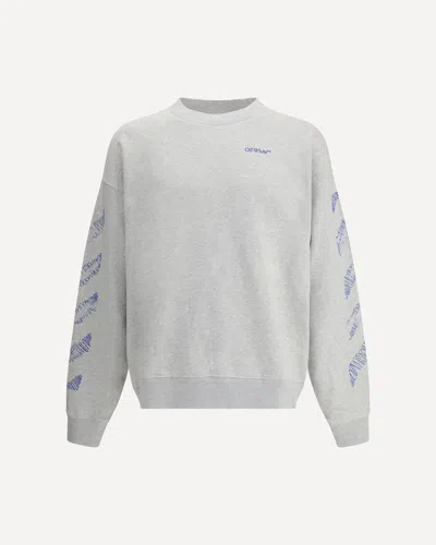 OFF-WHITE SCRIBBLE DIAG SKATE CREWNECK