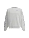 Off-white Scribble Diag Skate Crewneck In Neutral