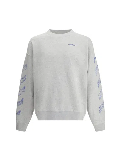 OFF-WHITE SCRIBBLE DIAG SKATE CREWNECK