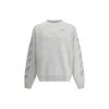 Off-white Scribble Diag Skate Crewneck In White