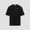 Off-white Graphic Print Short Sleeve Crew Neck T-shirt In Black