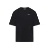 Off-white Graphic Print Short Sleeve Crew Neck T-shirt In Black