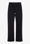 Off-white Comfortable Trousers With Side And Back Pockets In Black