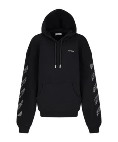 Off-white Scribble Hoodie In Black