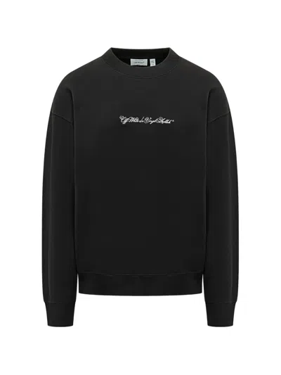 OFF-WHITE SCRIPT ARROW CREWNECK
