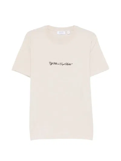 Off-white Arrow Script T-shirt In Multi