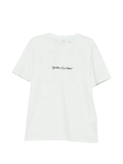 Off-white Script Arrow T-shirt In White