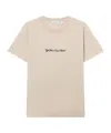 Off-white Script Logo Print T-shirt In Neutral