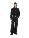 Off-white Black Script Samurai Straight Jeans In 黑色