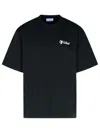Off-white Black Script T-shirt In Black