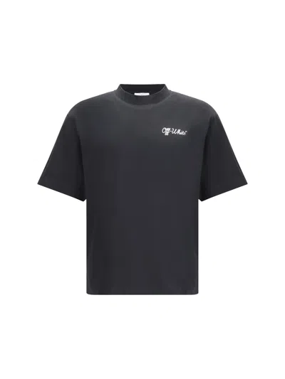 OFF-WHITE SCRIPT SKATE BLACK COTTON T-SHIRT