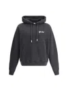 Off-white Hoodie With Drawstring-adjustable Kangaroo Pocket In Black/white