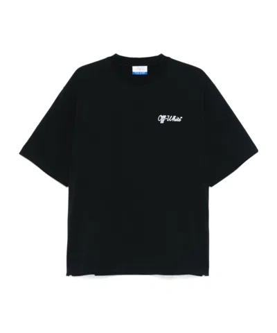 OFF-WHITE OFF-WHITE SCRIPT CREWNECK SHORT-SLEEVED T-SHIRT