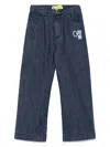 Off-white Script Type Jeans In Blue