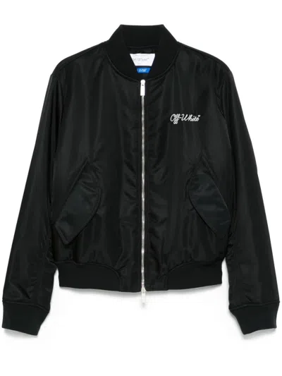 OFF-WHITE SCRIPT VARSITY JACKET