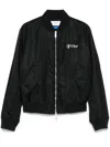 Off-white Off White Black Two Way Zip Jacket In Black