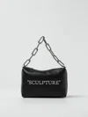 Off-white Sac Block Quote - Off White - Cuir - Noir/argenté In Black