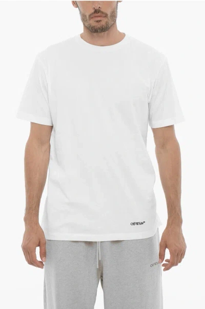 Off-white Man T-shirt White Size S Cotton