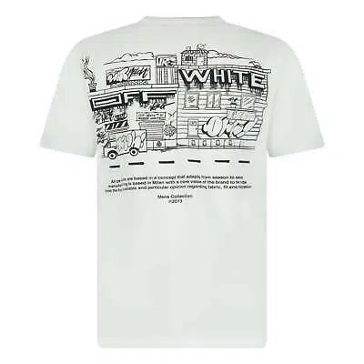 Pre-owned Off-white 'seasonal' Graffiti Zine Slim T-shirt White