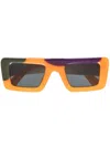 Off-white Seattle Rectangle-frame Sunglasses In Orange