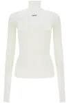 Off-white Off White Funnel Neck T Shirt With Off Logo In White