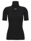 Off-white High Neck Top In Black