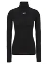 Off-white High Neck Top In Black
