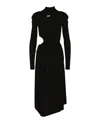 Off-white Black Cut-out Midi Dress In Black