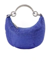 Off-white Mini Binder Clip Bag In Blue