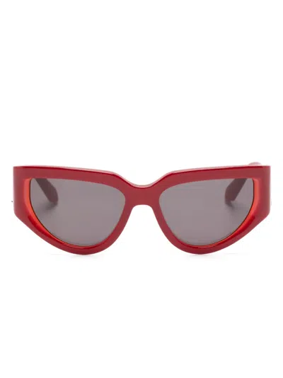 Off-white Greely Geometric-frame Sunglasses In Red