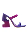 Off-white Bulky Slides In Purple