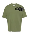 Off-white Military Green Shared Logo Skate S/s Tee In Green