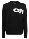 OFF-WHITE SHARED LOGO KNIT SWEATER