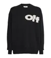 Off-white Intarsia-knit Logo Sweater In Black