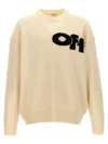 OFF-WHITE SHARED LOGO SWEATER, CARDIGANS