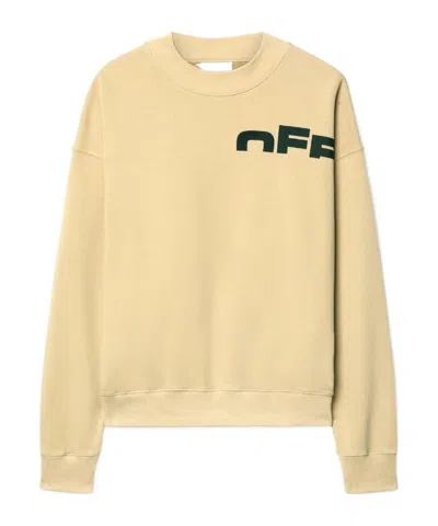 Off-white Shared Logo Sweatshirt In Nude