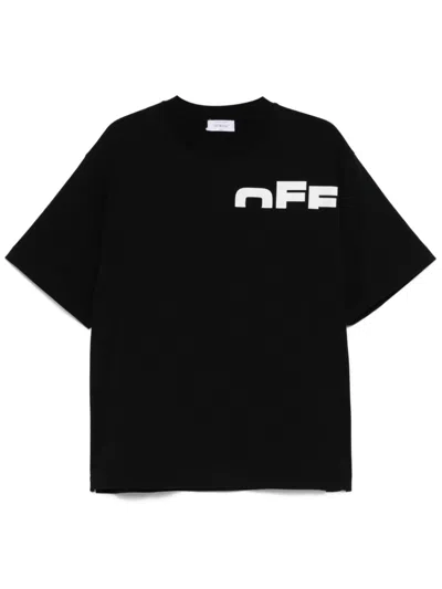 Off-white Cotton Crew-neck T-shirt In Black